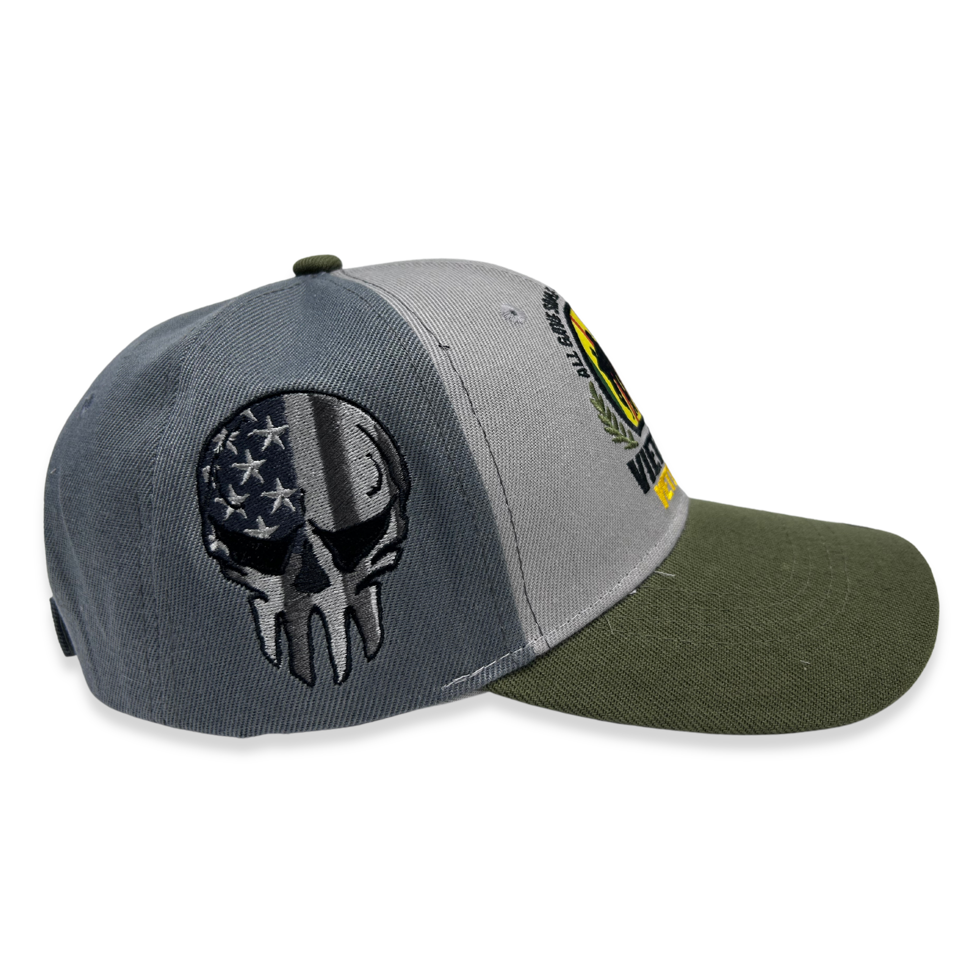 Vietnam Veteran Honor and Remember Hat (Grey/Green)