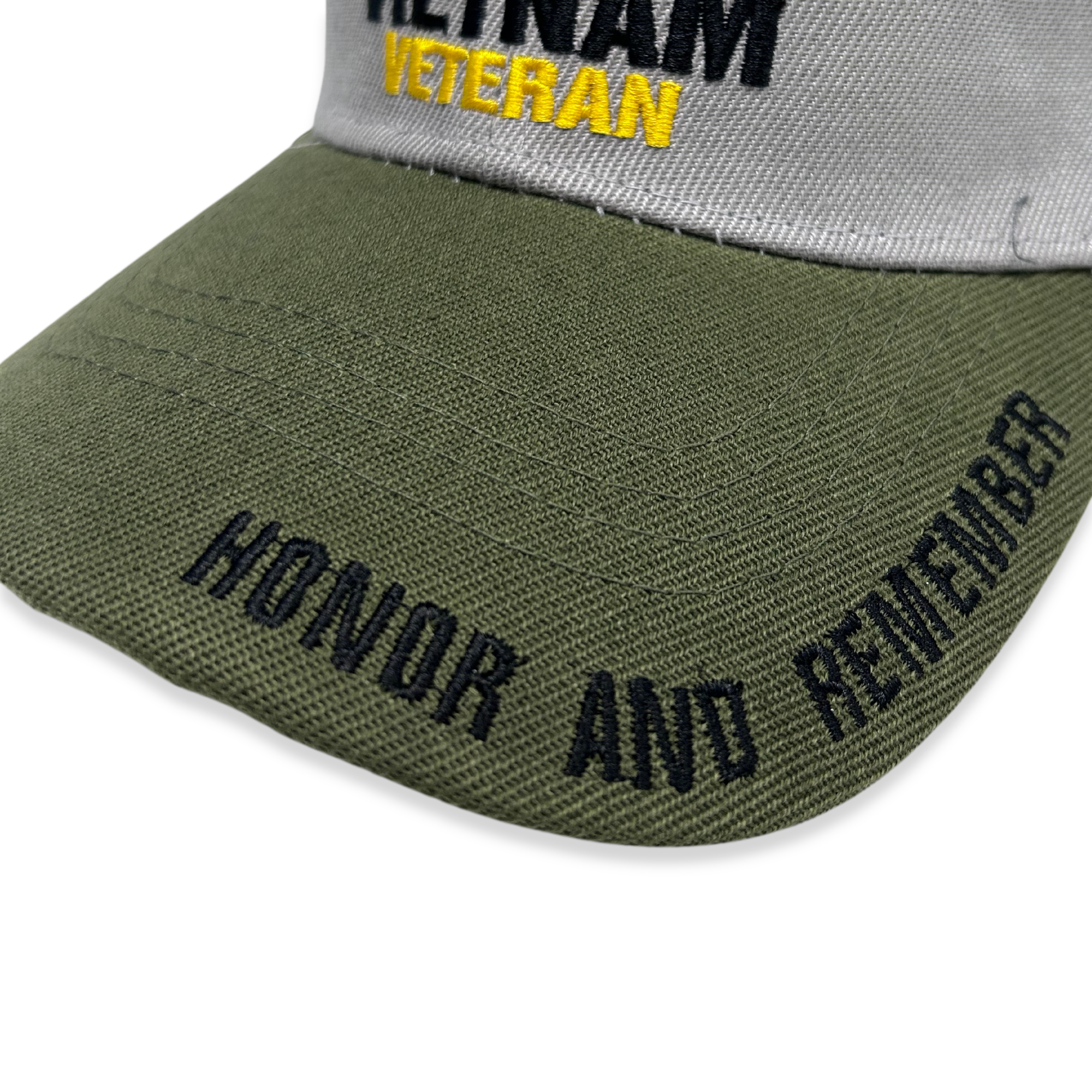 Vietnam Veteran Honor and Remember Hat (Grey/Green)