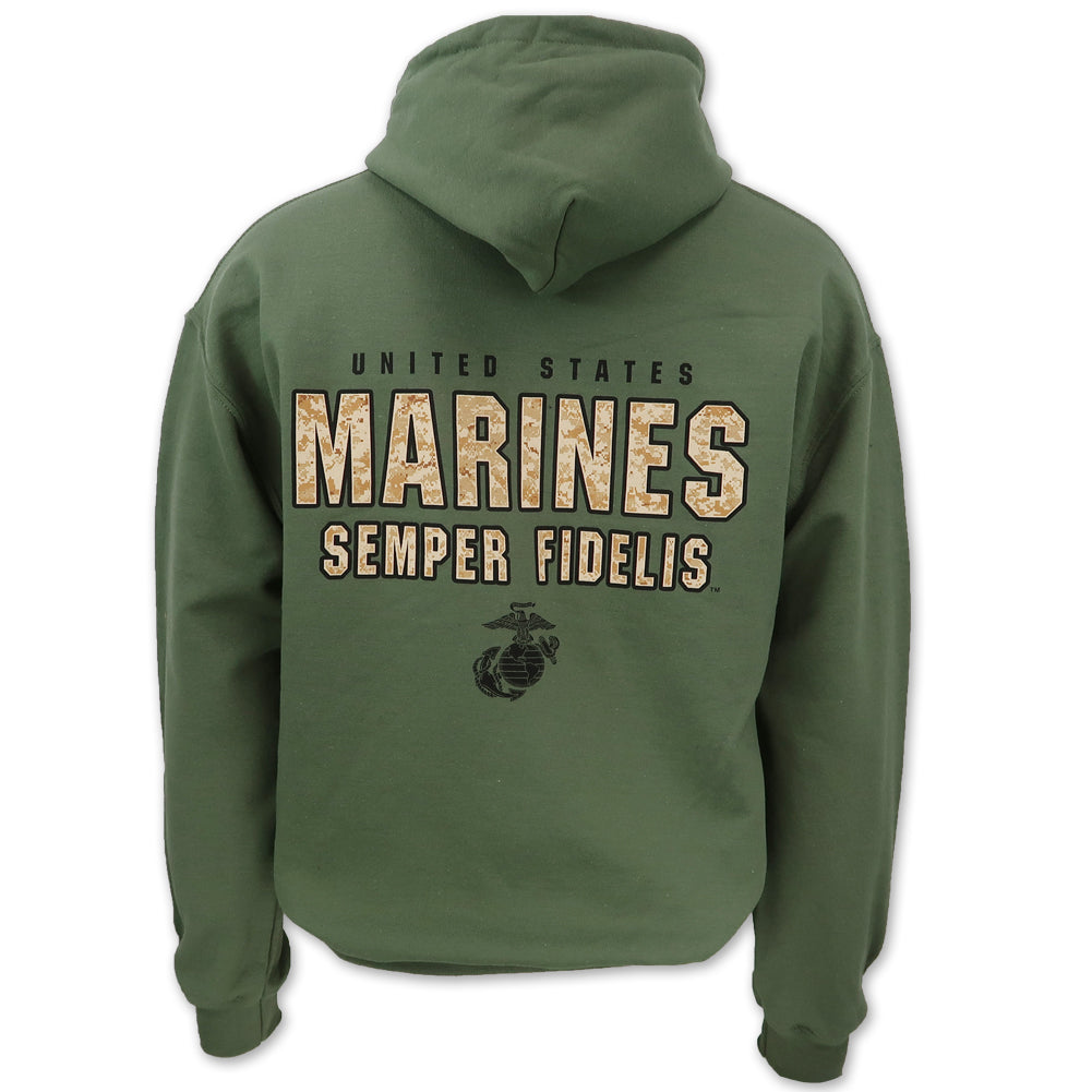United States Marines Semper Fidelis Camo Hood (OD Green)