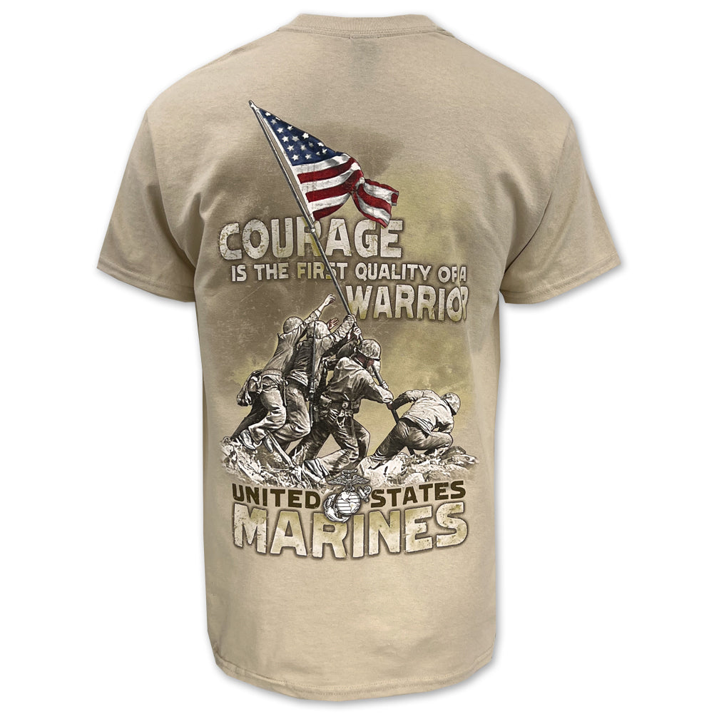 Marines Courage Warrior T-Shirt (Sand)