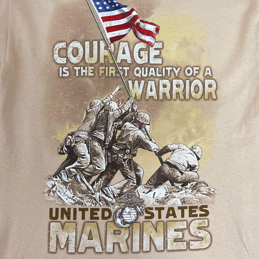 Marines Courage Warrior T-Shirt (Sand)