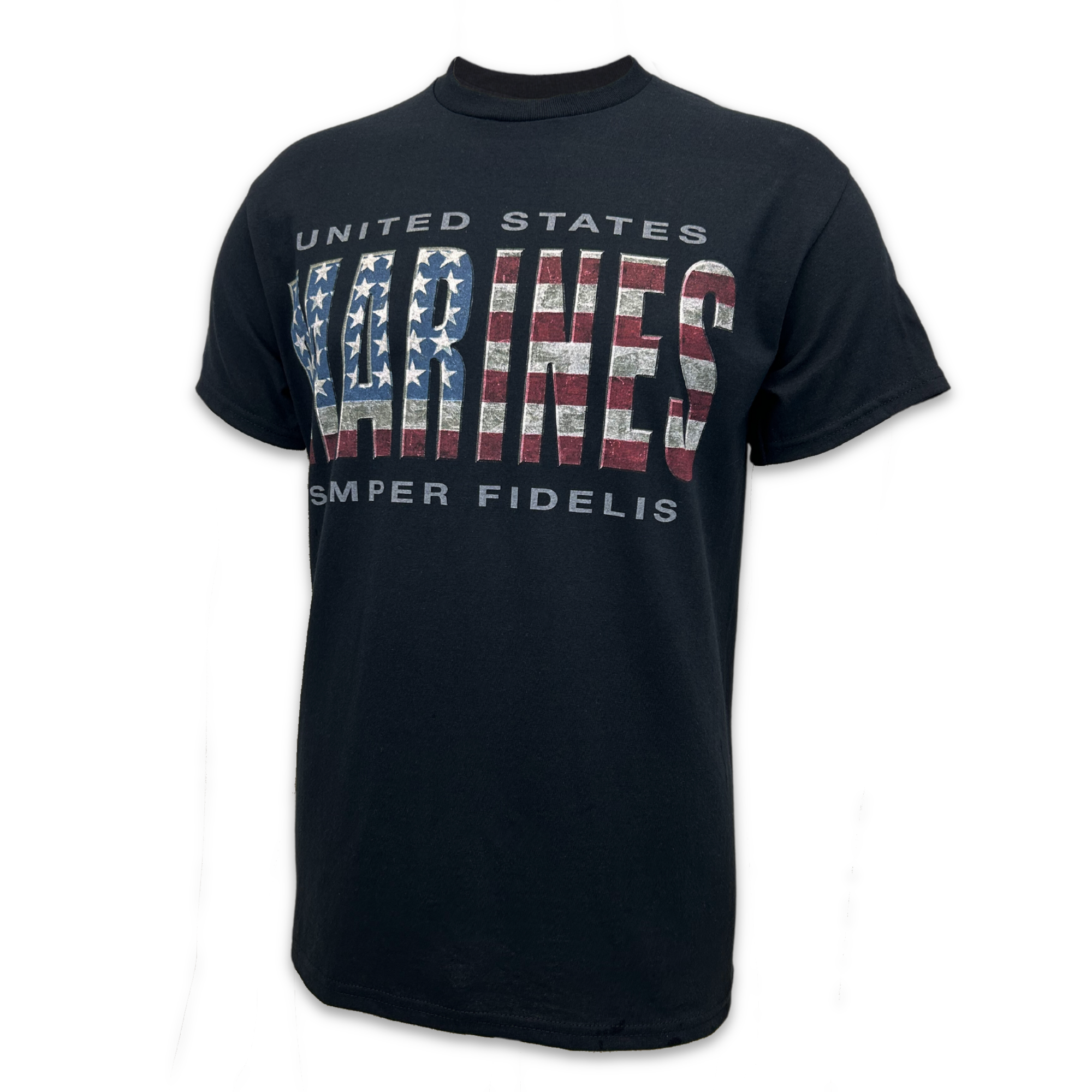 United States Marines Flag T-Shirt (Black)