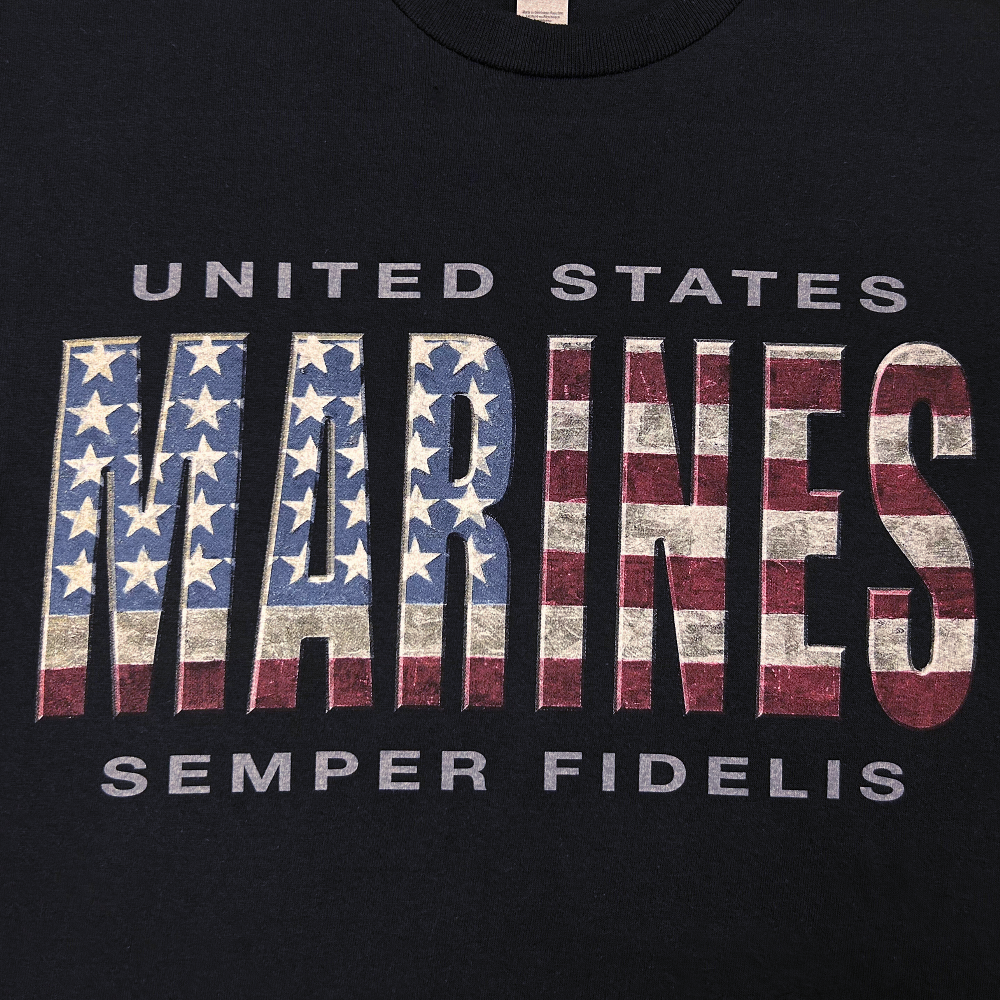 United States Marines Flag T-Shirt (Black)