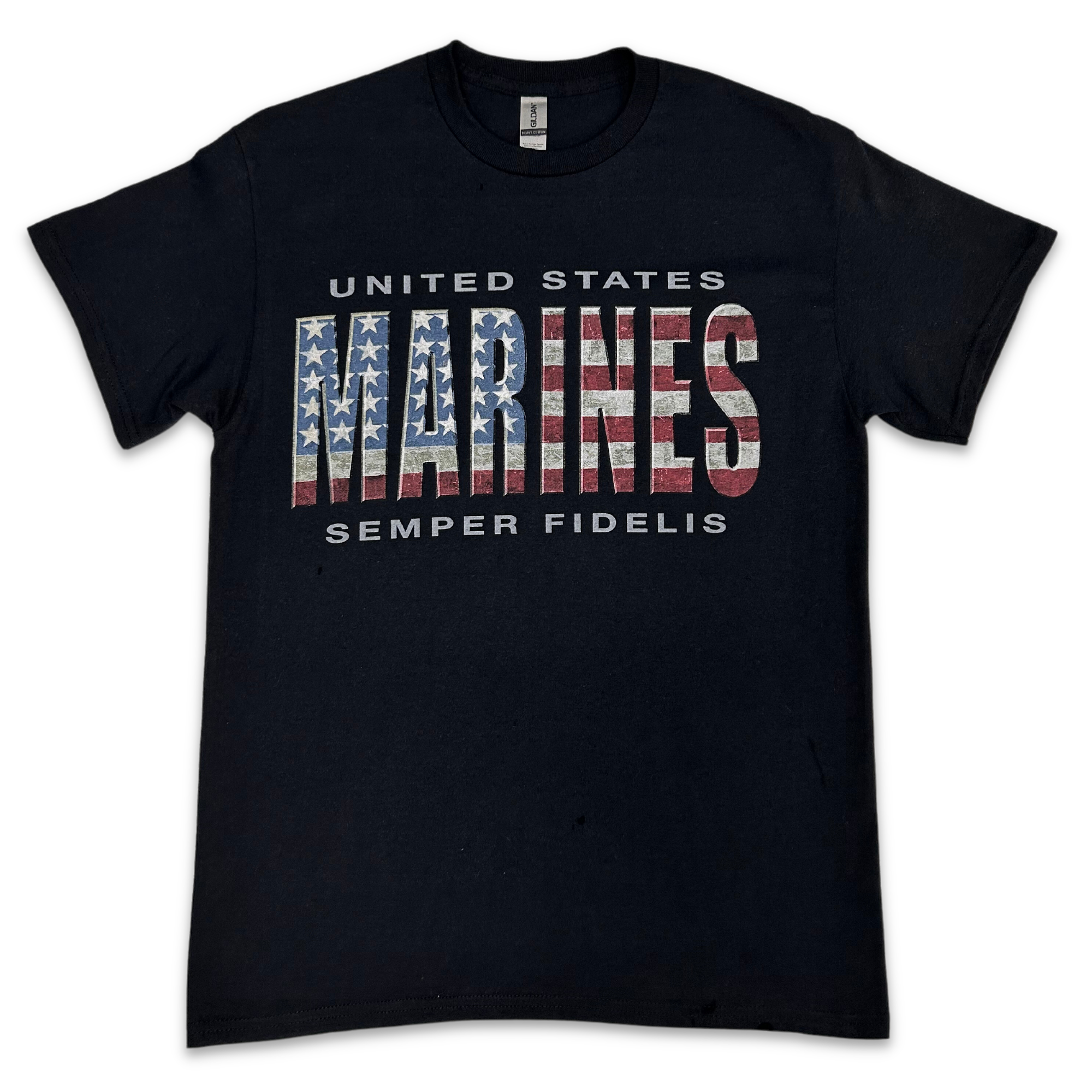 United States Marines Flag T-Shirt (Black)