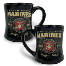 Load image into Gallery viewer, United States Marines Semper Fidelis Mug (Black)