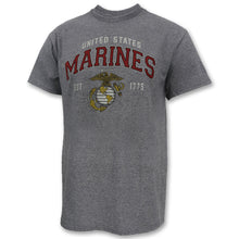 Load image into Gallery viewer, Marines Globe Est. 1775 T-Shirt (Grey)