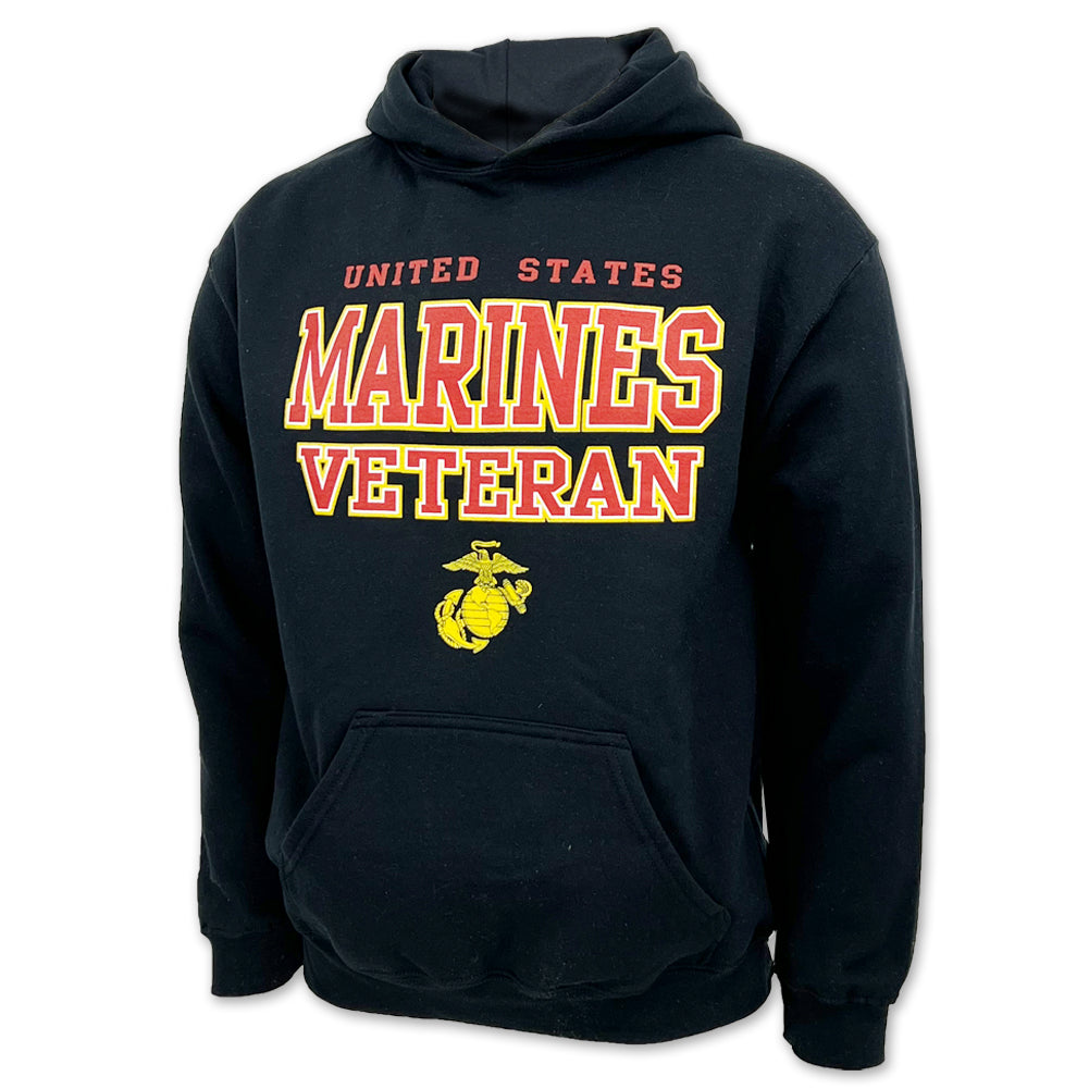 United States Marines Veteran EGA Hood (Black)