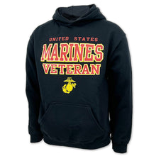 Load image into Gallery viewer, United States Marines Veteran EGA Hood (Black)