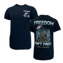 Load image into Gallery viewer, Freedom Isn&#39;t Free Thank A Veteran T-Shirt (Black)