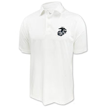 Load image into Gallery viewer, Marines Under Armour Tonal EGA Performance Polo (White)