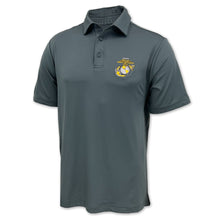 Load image into Gallery viewer, Marines EGA Under Armour Performance Polo (Pitch Grey)