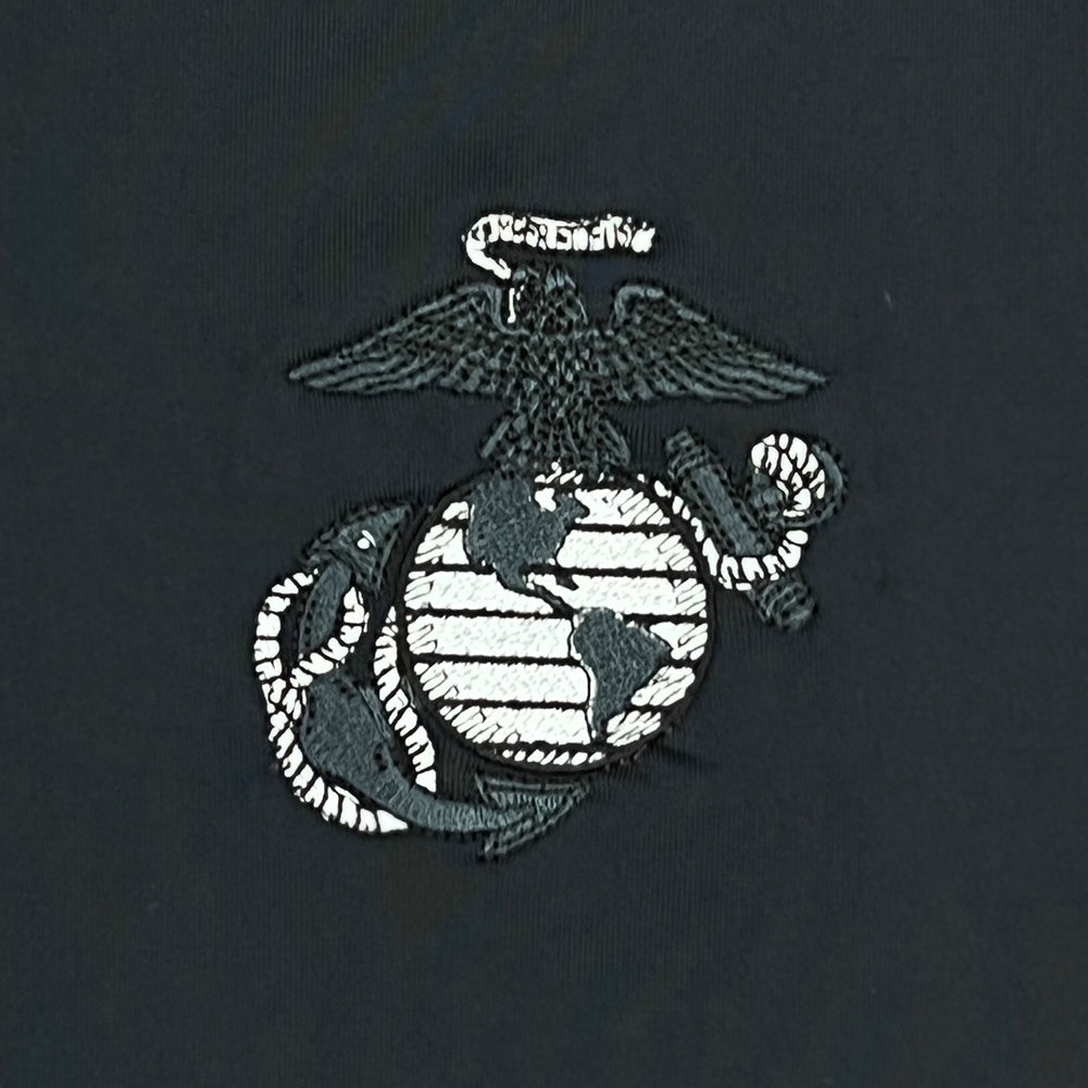 Marines Under Armour Tonal EGA Performance Polo (Black)
