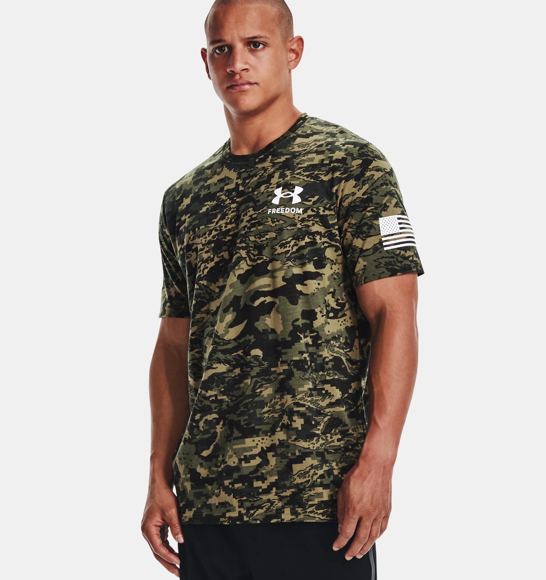 Under armour online green t shirt