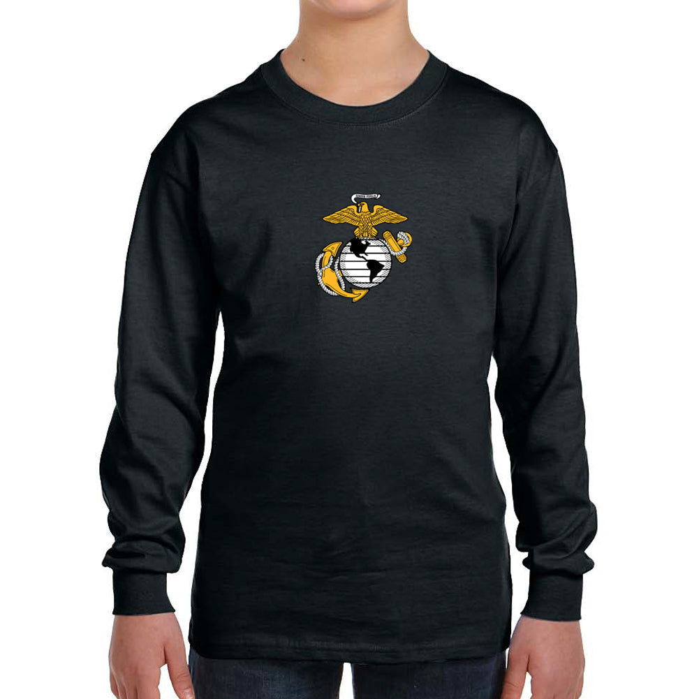 Marines Youth EGA Logo Long Sleeve T-Shirt