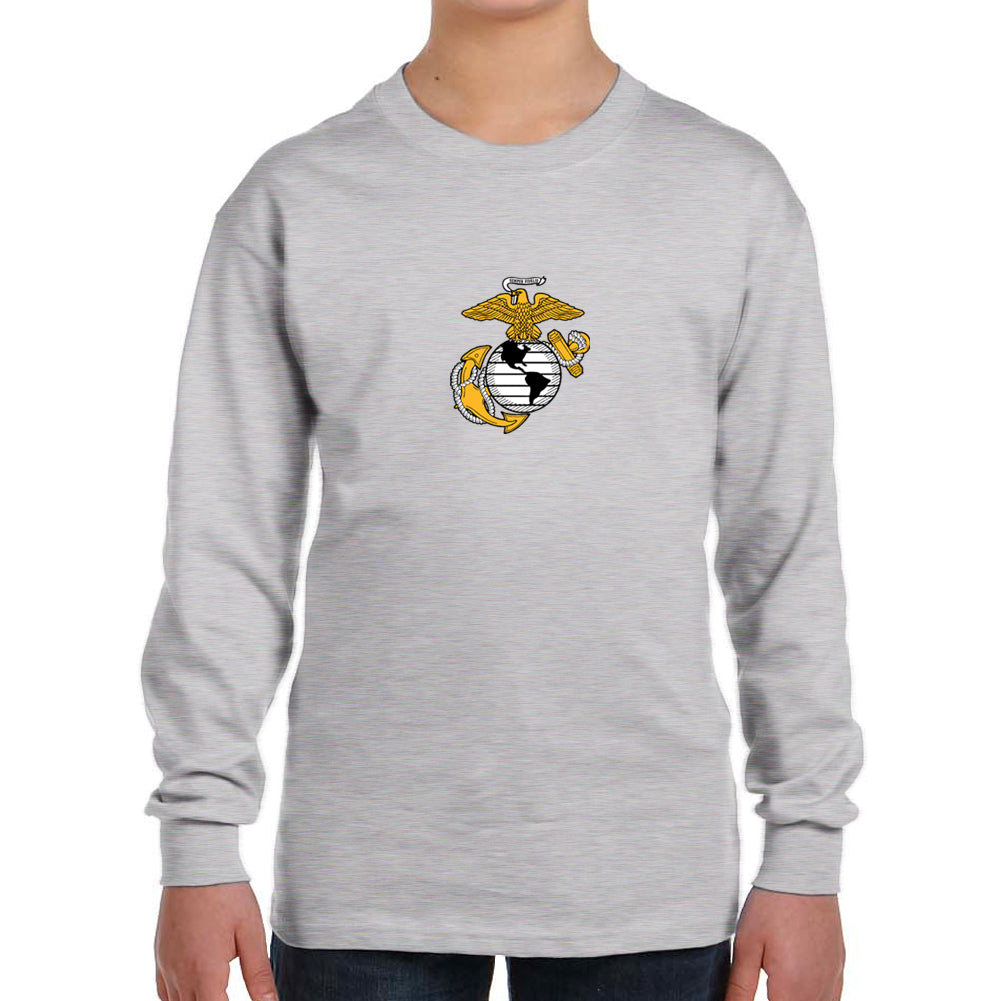 Marines Youth EGA Logo Long Sleeve T-Shirt