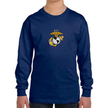 Load image into Gallery viewer, Marines Youth EGA Logo Long Sleeve T-Shirt