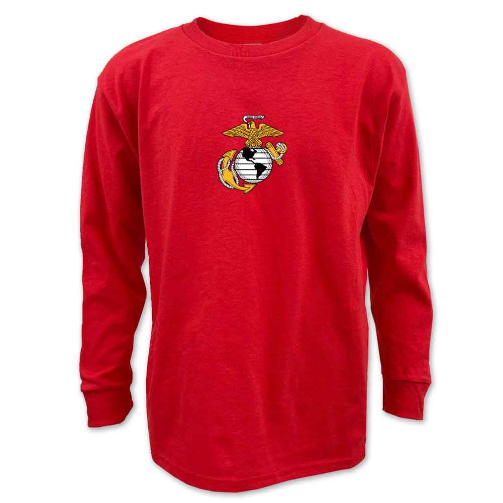 Marines Youth EGA Logo Long Sleeve T-Shirt