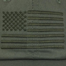 Load image into Gallery viewer, AMERICAN FLAG HAT (OD GREEN) 2
