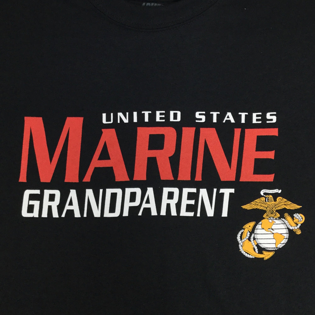 United States Marine Grandparent T-Shirt (Black)