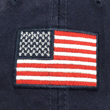 Load image into Gallery viewer, ARMED FORCES GEAR AMERICAN FLAG HAT (NAVY) 3