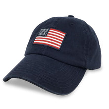 Load image into Gallery viewer, ARMED FORCES GEAR AMERICAN FLAG HAT (NAVY) 2
