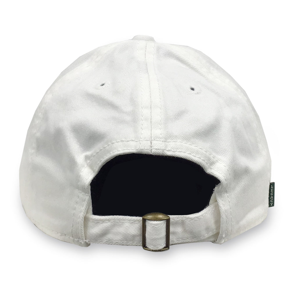 USMC Mom Relaxed Twill Hat (White/Black)