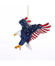 Load image into Gallery viewer, Stars and Stripes Eagle Ornament