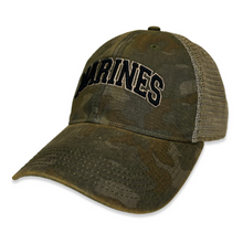 Load image into Gallery viewer, Marines Arch Old Favorite Trucker Hat (Green Field Camo)