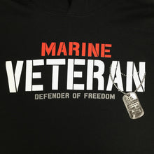 Load image into Gallery viewer, Marine Veteran Defender Hood (Black)
