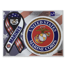 Load image into Gallery viewer, Marines 2 In 1 Ribbon And Seal Magnet