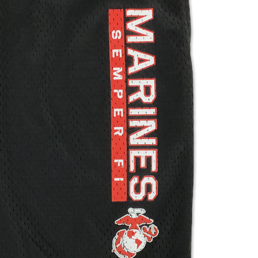 Marines Champion Semper Fi Mesh Short (Black)