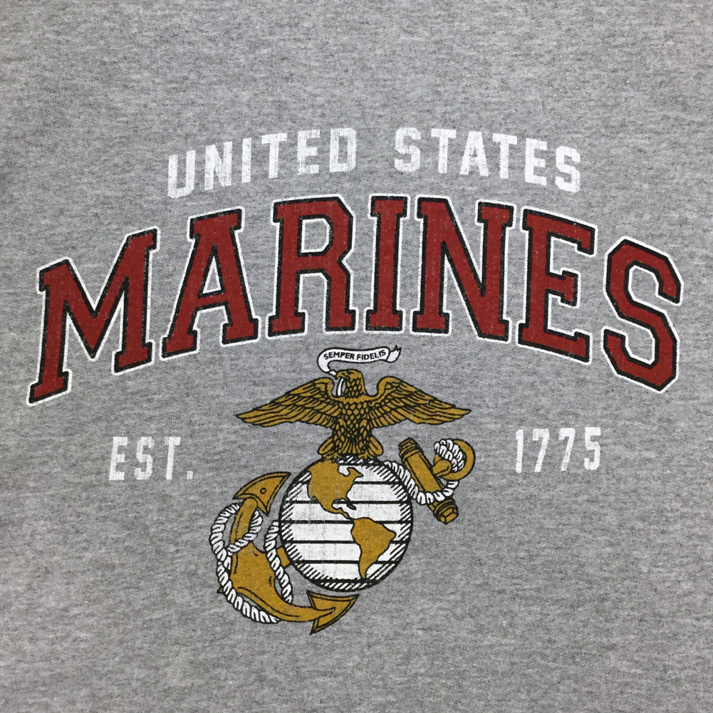 Marines Globe Est. 1775 Crewneck Sweatshirt (Grey)