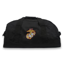 Load image into Gallery viewer, Marines EGA Dome Duffel Bag (Black)