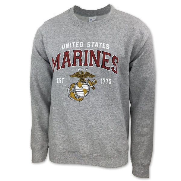 トップス aigue-marine USMC Sweatshirts: Marines Globe Est. 1775 Crewneck