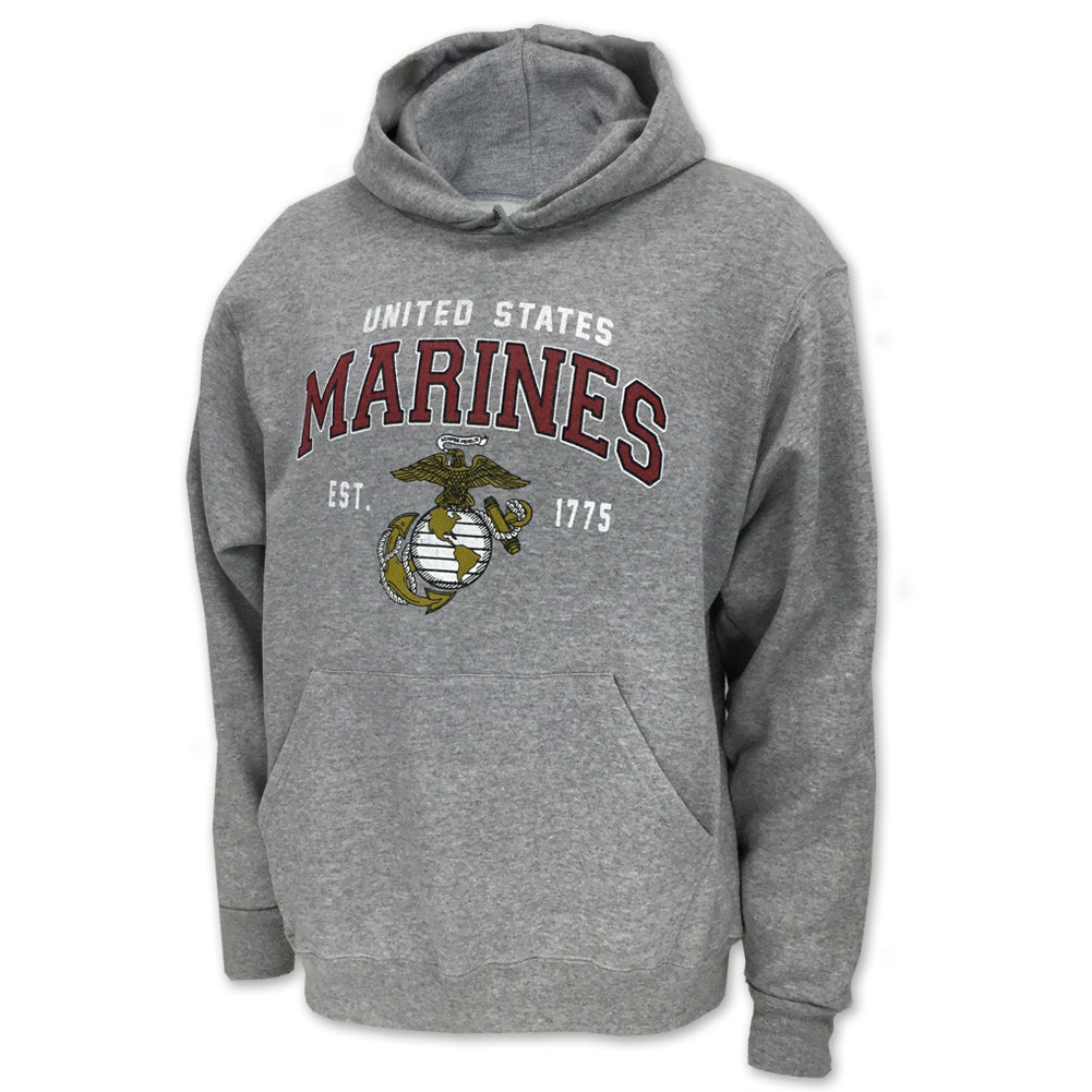 Marines Globe Est. 1775 Hood (Grey)