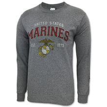 Load image into Gallery viewer, Marines Globe Est. 1775 Long Sleeve T-Shirt (Grey)