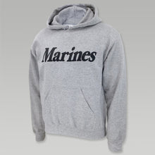 Load image into Gallery viewer, Marines Logo Hooded Sweatshirt (Grey)