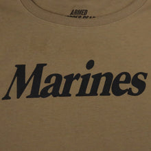 Load image into Gallery viewer, Marines Ladies Logo Core T-Shirt (Coyote Brown)