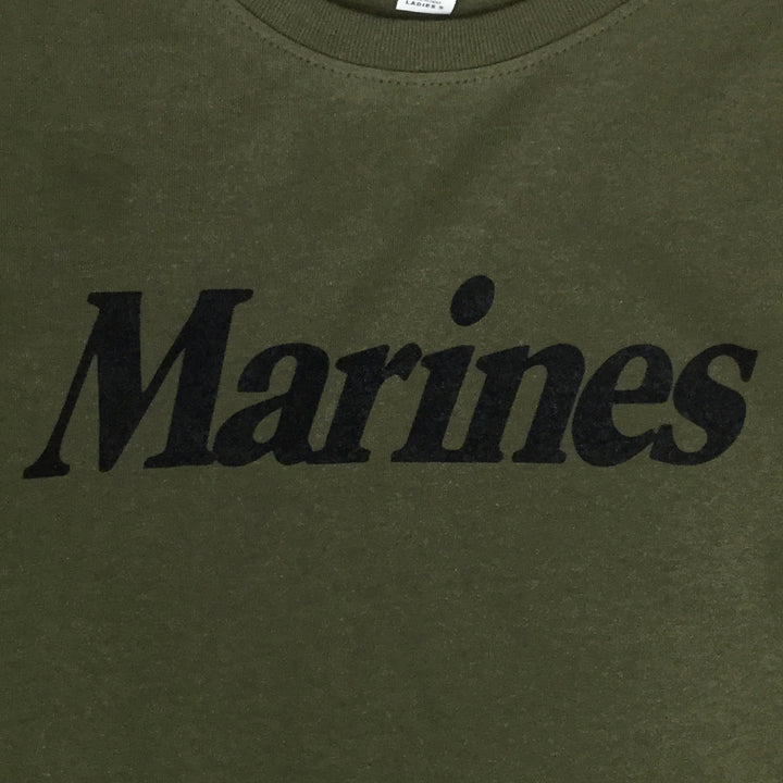 Marines Ladies Logo Core T-Shirt (OD Green)