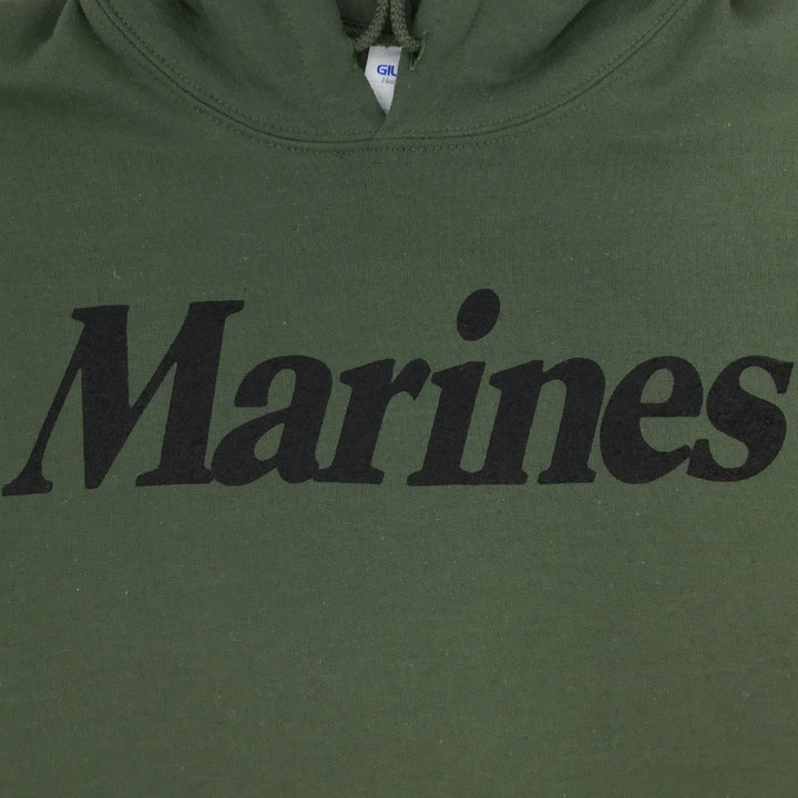 MARINES LOGO CORE HOOD (OD GREEN) 2