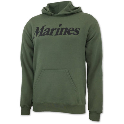 USMC Sweatshirts: Marines Logo Core Hoodie in OD Green | Marines Gear
