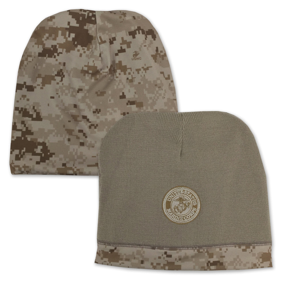 Marines Reversible Beanie (Tan)