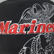 Load image into Gallery viewer, Marines Side Bill Hat Black