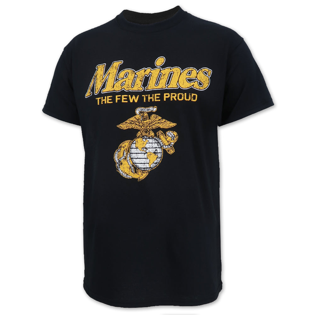 MARINES THE FEW THE PROUD FADED T-SHIRT (BLACK)
