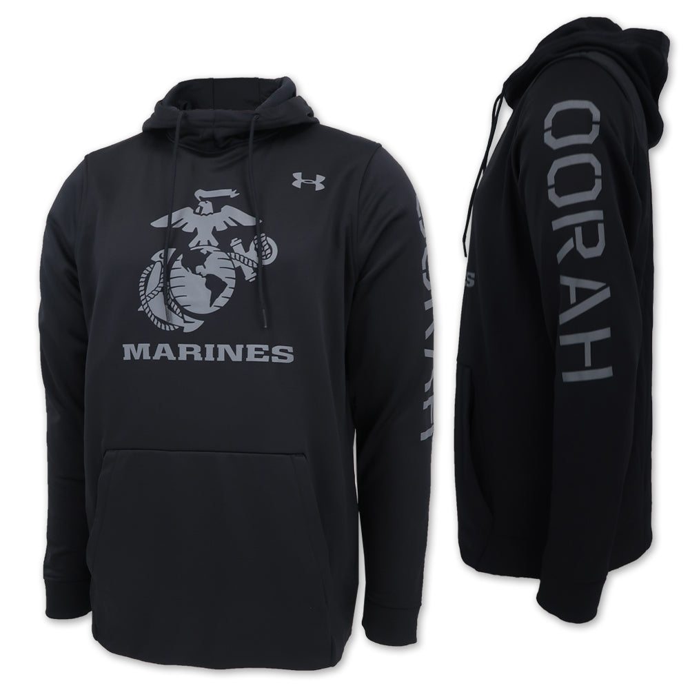 Marines Under Armour Oorah Armour Fleece Hood (Black)