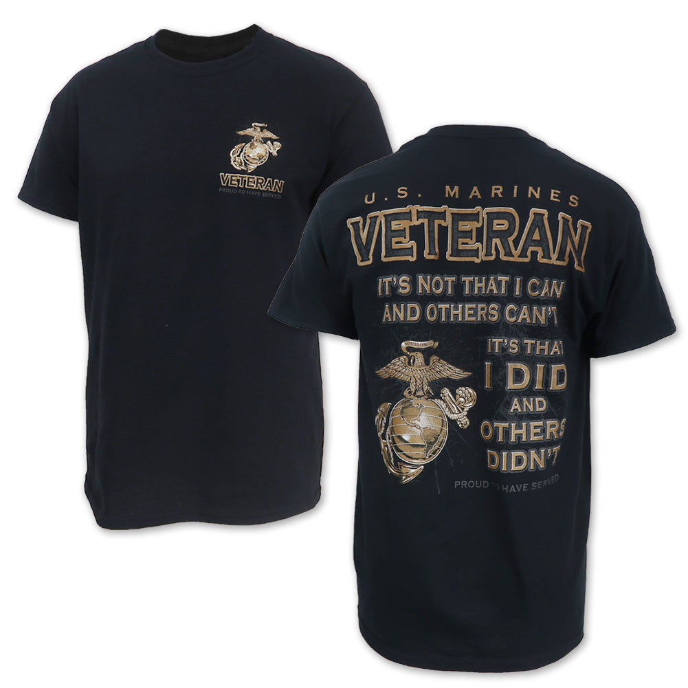 Marines Veteran I Did T-Shirt (Black)
