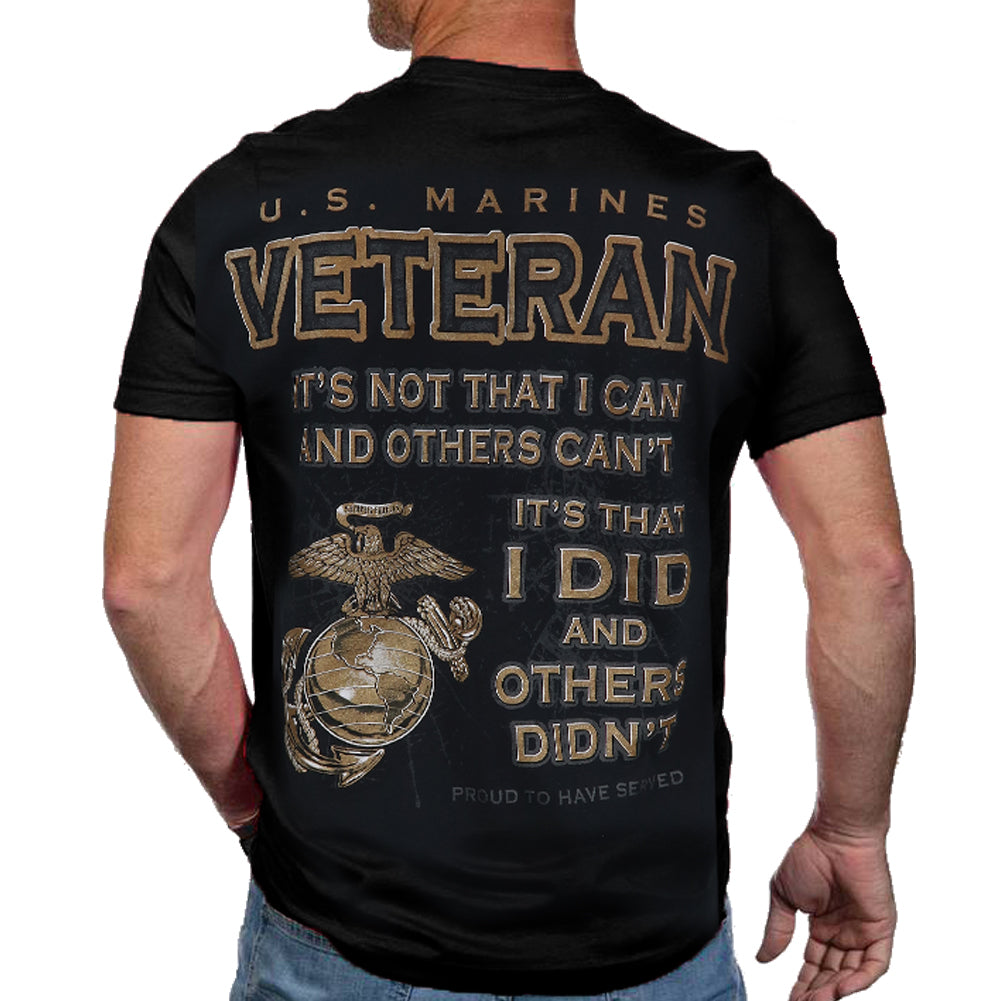 Marines Veteran I Did T-Shirt (Black)