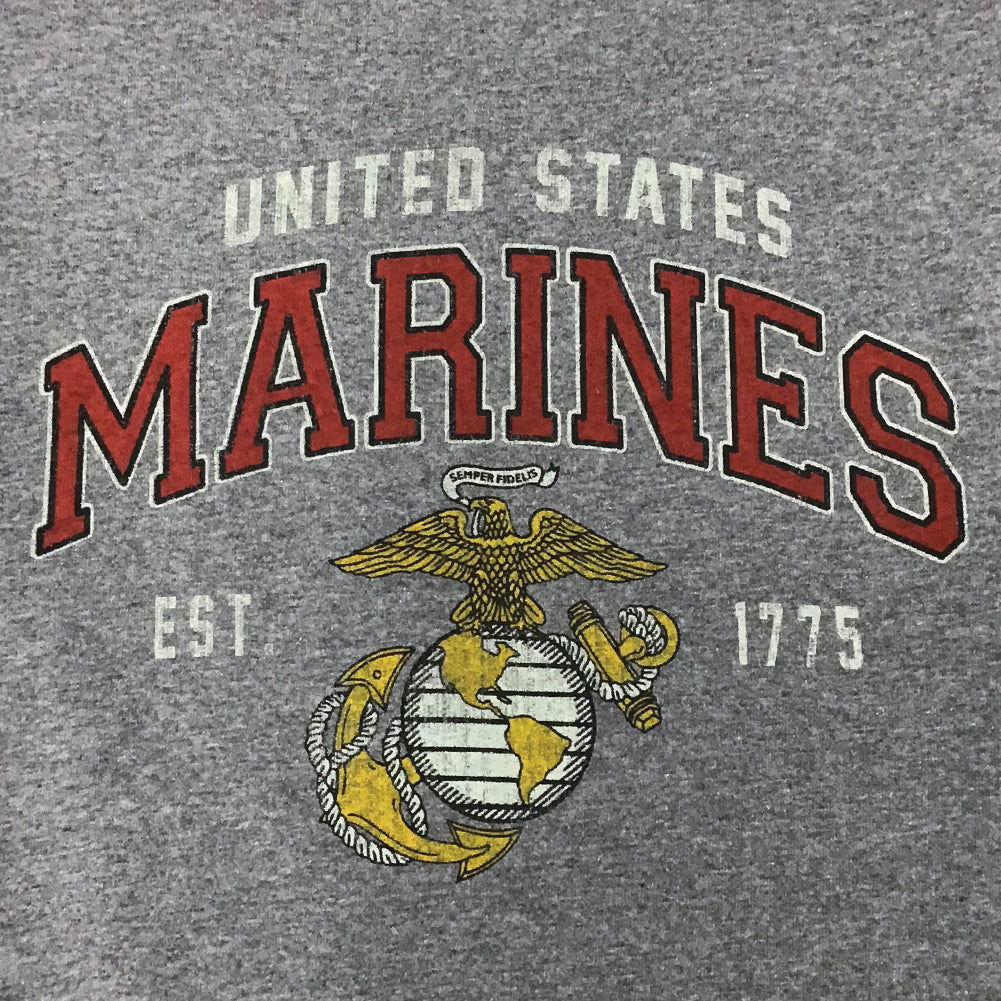 Marines Youth Globe Est. 1775 T-Shirt (Grey)