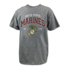 Load image into Gallery viewer, Marines Youth Globe Est. 1775 T-Shirt (Grey)