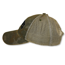 Load image into Gallery viewer, Marines Arch Old Favorite Trucker Hat (Green Field Camo)